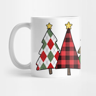 Plaid Christmas Trees Mug